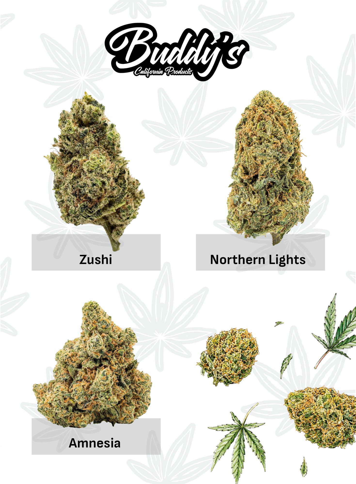 9g THC - X | Zushi 3g + Northern Lights 3g + Amnesia 3g