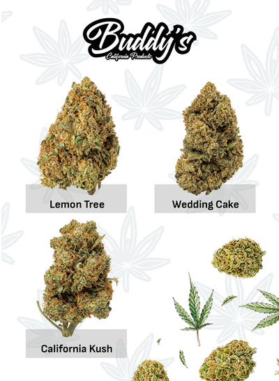 9g THC - X | Lemon Tree 3g + Wedding Cake 3g + California Kush 3g
